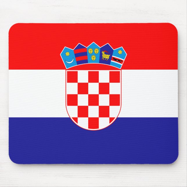 Mousepad Bandeira da Croácia (Croácia) (Frente)