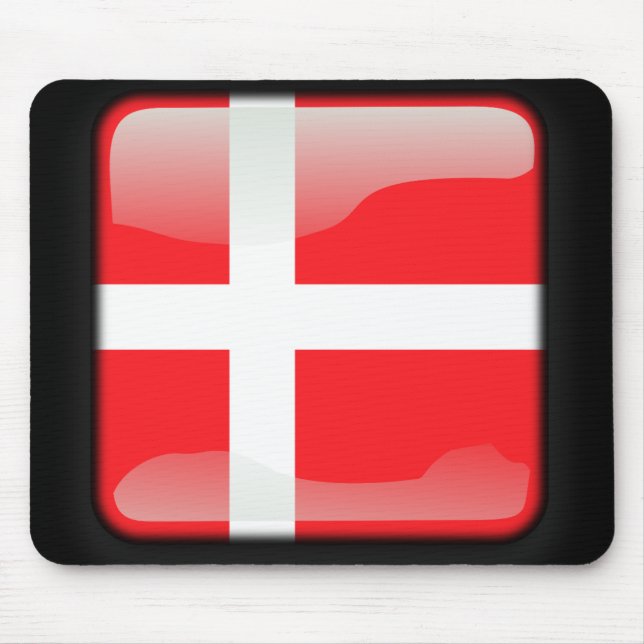 Mousepad Bandeira da Dinamarca (Frente)