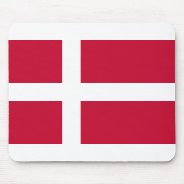 Mousepad Bandeira da Dinamarca (Frente)