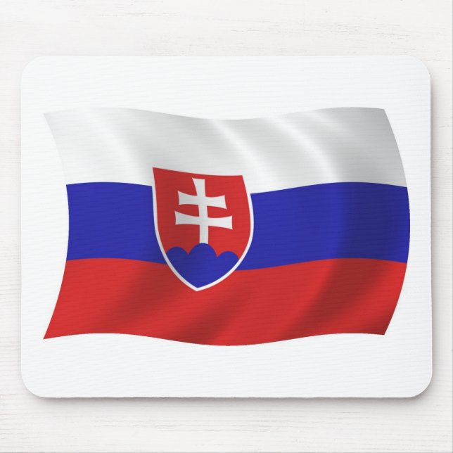 Mousepad Bandeira da Eslováquia (Frente)