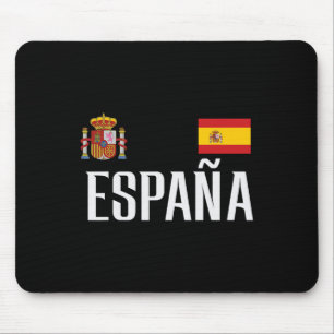 Mousepad Bandeira da Espanha Espana Fã de Futebol de Homens