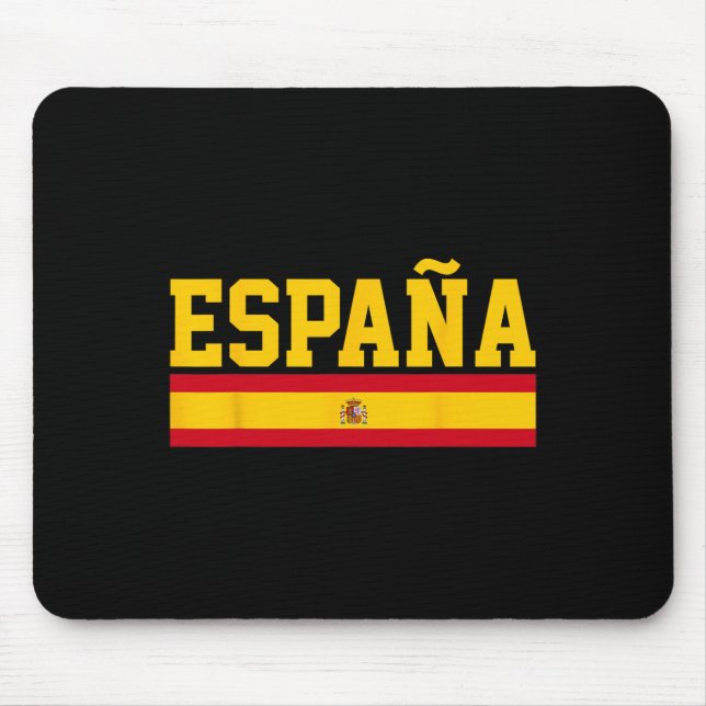 Mousepad Bandeira da Espanha Espana Presente de Futebol Fã  (Frente)