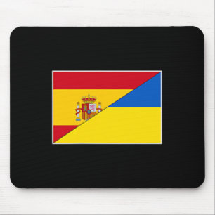 Mousepad Bandeira da Espanha Ucrânia Apoio Espanhol Ucrania