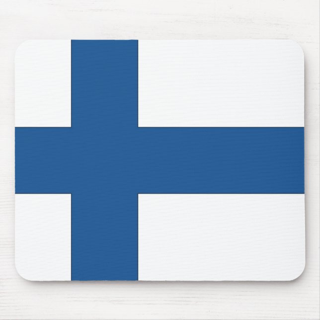 Mousepad Bandeira da Finlândia (Frente)