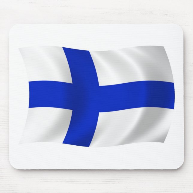 Mousepad Bandeira da Finlândia (Frente)