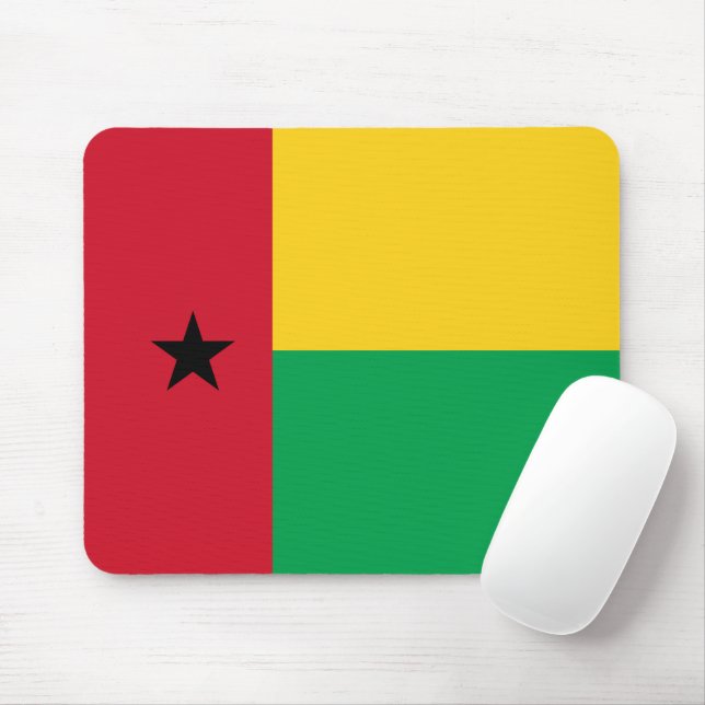 Mousepad Bandeira da Guiné-Bissau (Com mouse)