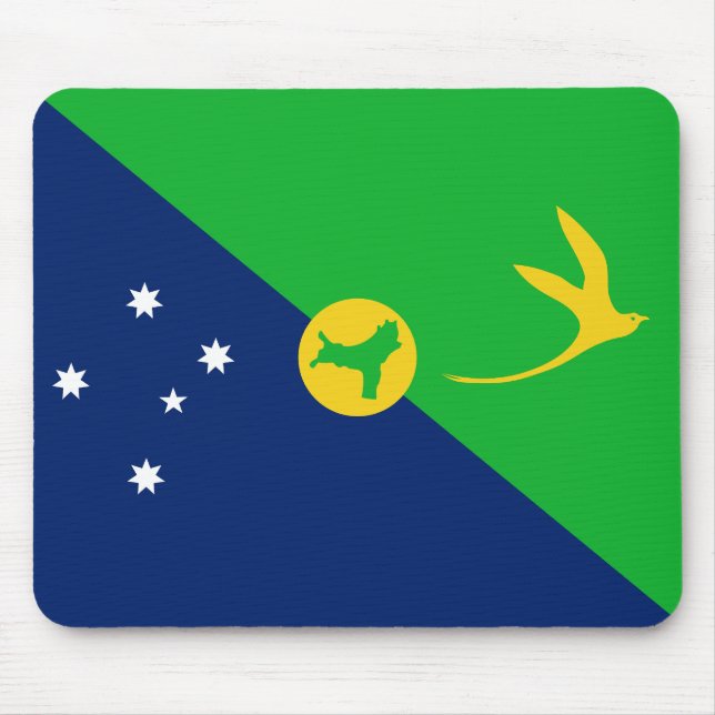 Mousepad Bandeira da Ilha Christmas (Frente)