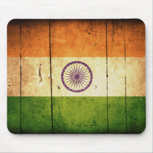Mousepad Bandeira da Índia de Madeira