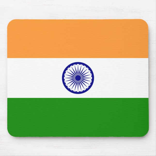 Mousepad Bandeira da Índia (Índia) (Frente)
