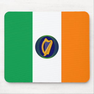 Mousepad Bandeira da Irlanda com Casaco de Armas