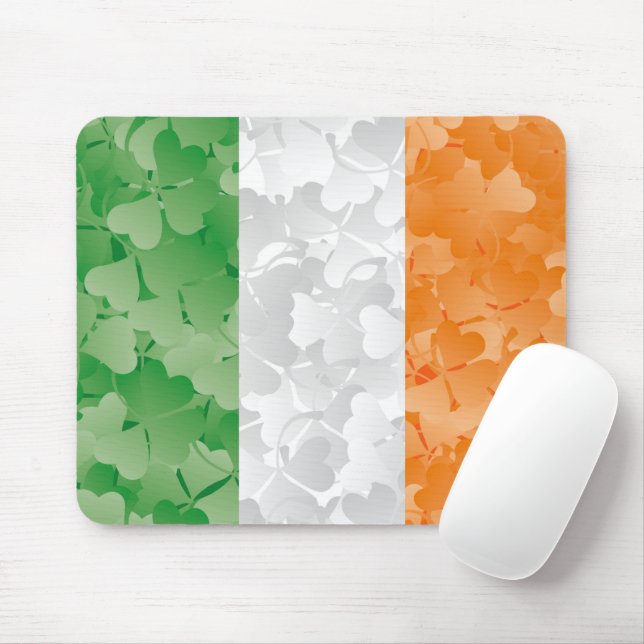 Mousepad Bandeira da Irlanda com um padrão de pântanos (Com mouse)