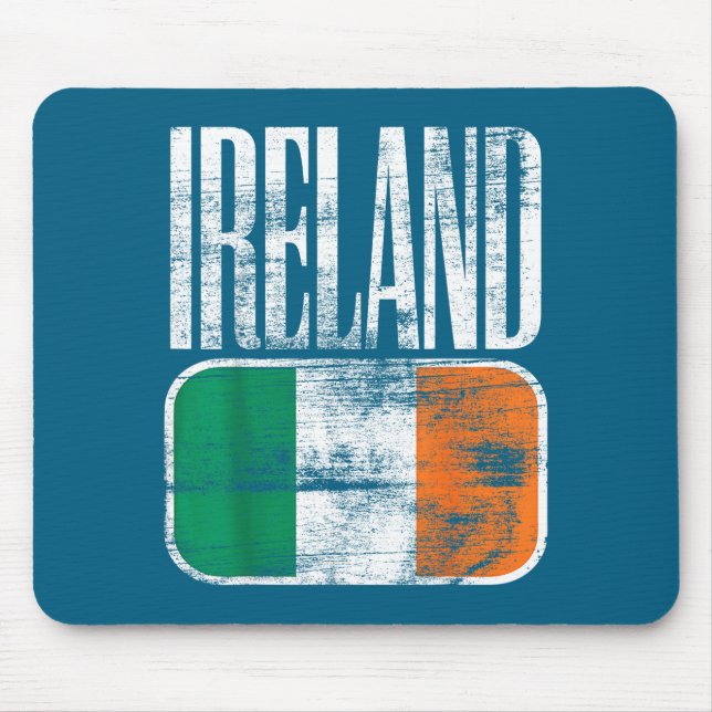 Mousepad Bandeira da Irlanda Suporte  (Frente)