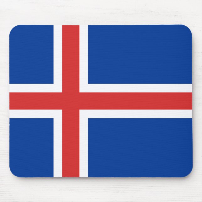 Mousepad Bandeira da Islândia (Frente)