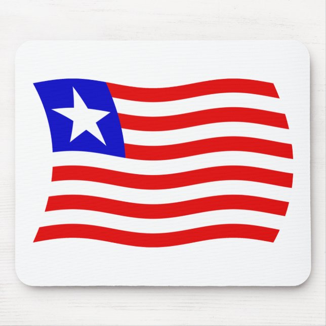 Mousepad Bandeira da Libéria (Frente)