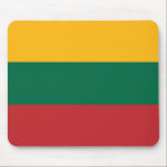 Mousepad Bandeira da Lituânia Patriótica<br><div class="desc">Bandeira Patriótica da Lituânia.</div>