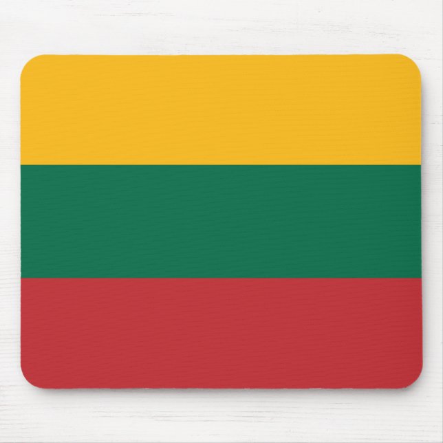 Mousepad Bandeira da Lituânia Patriótica (Frente)