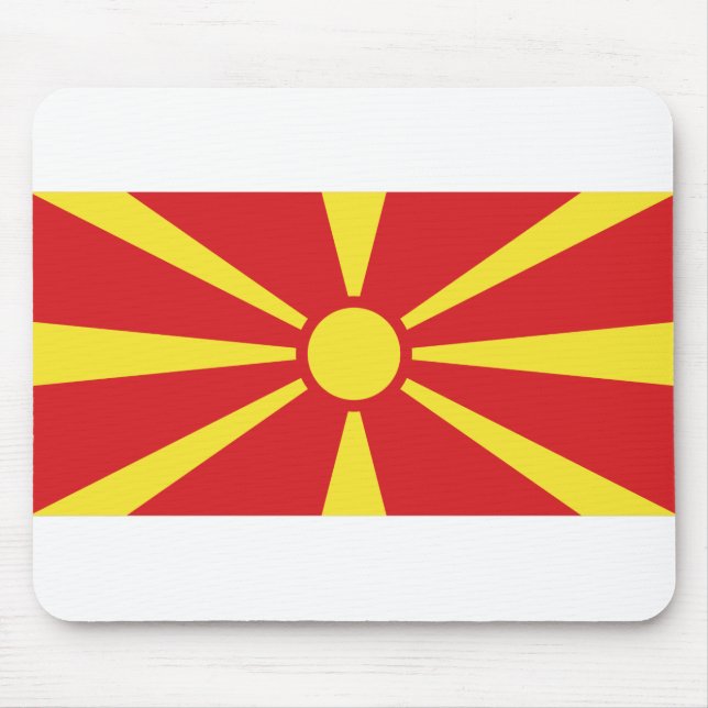 Mousepad Bandeira da Macedônia do Norte (Frente)