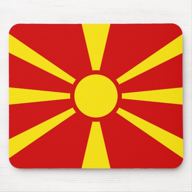 Mousepad Bandeira da Macedônia do Norte (Frente)
