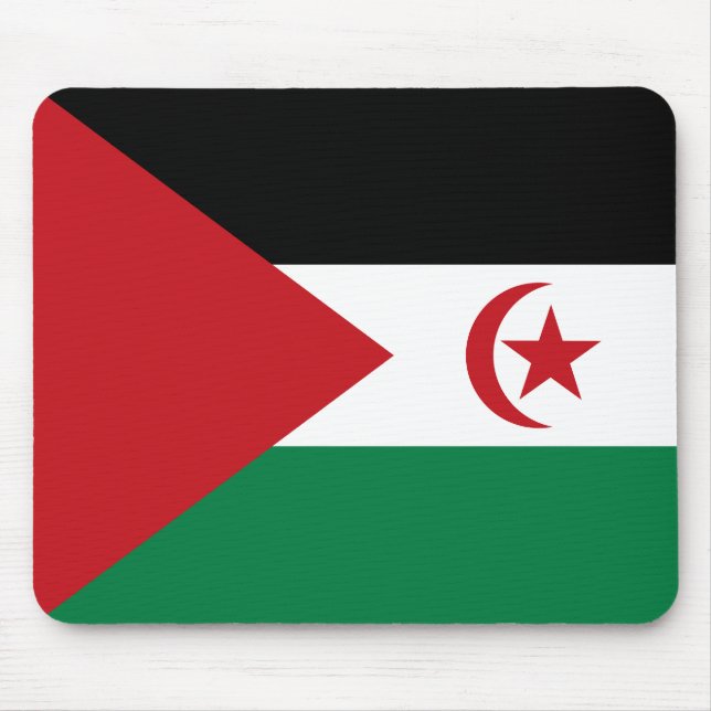 Mousepad Bandeira da República Árabe Saaraui Democrática (Frente)