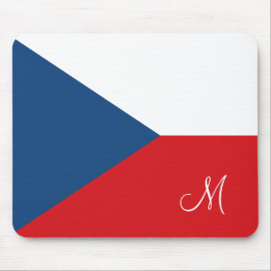 Mousepad Bandeira da República Checa Monogrammed