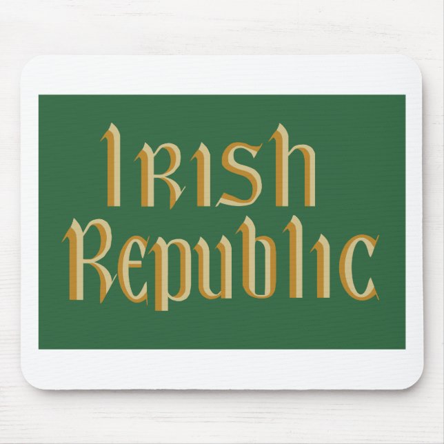 Mousepad Bandeira da República da irlanda (Frente)
