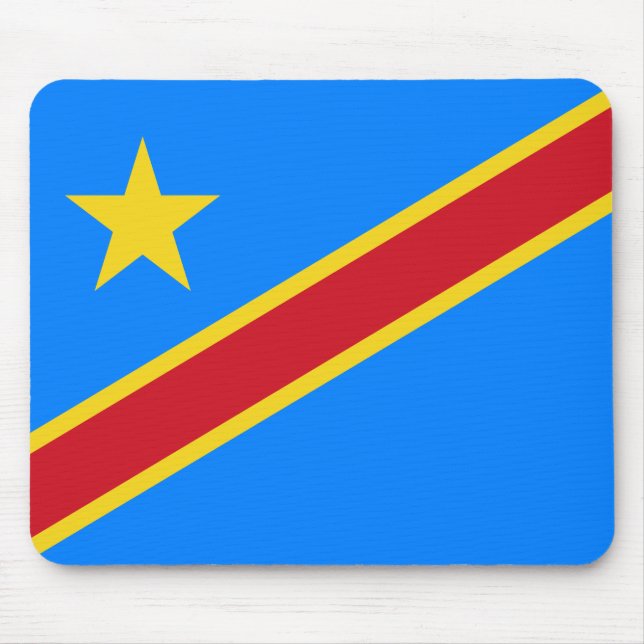 Mousepad Bandeira da República Democrática do Congo (Frente)