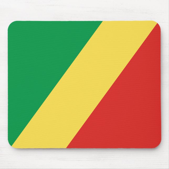 Mousepad Bandeira da República do Congo (Frente)