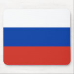 Mousepad Bandeira da Rússia<br><div class="desc">Bandeira Patriótica da Rússia.</div>