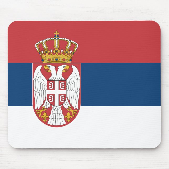 Mousepad Bandeira da Sérvia (sérvia) (Frente)