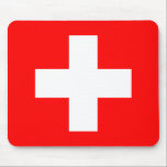 Mousepad Bandeira da suiça<br><div class="desc">Esta é a bandeira autêntica da suiça.</div>