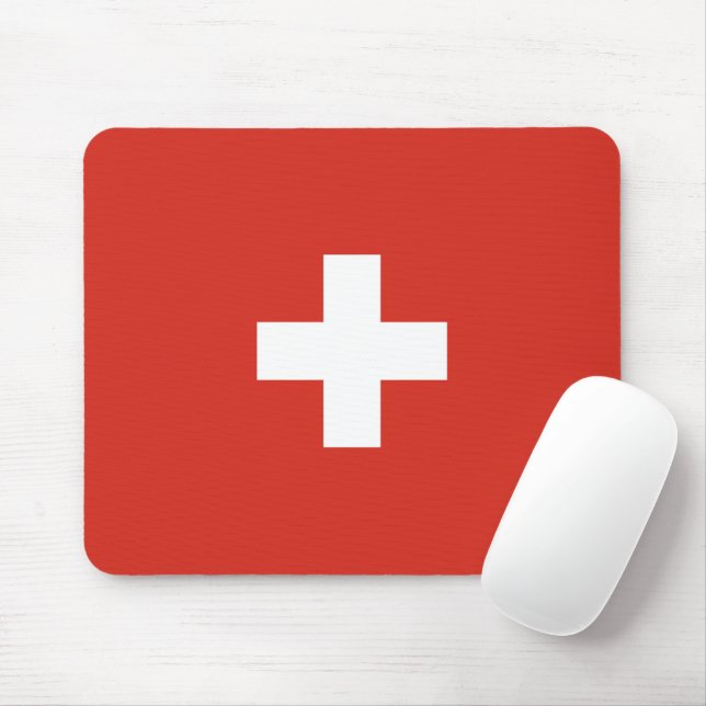 Mousepad bandeira da Suíça (Com mouse)