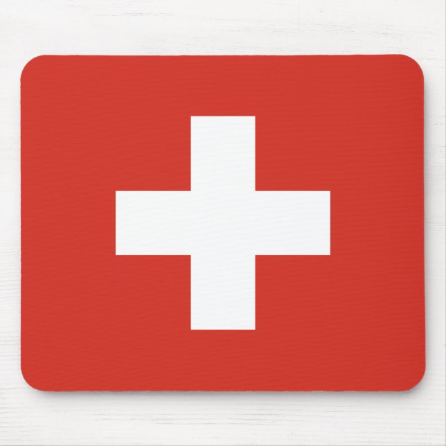 Mousepad Bandeira da suiça (Frente)