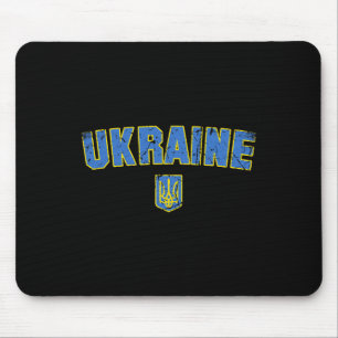 Mousepad Bandeira da Ucrânia Vintage Homens Mulheres Crianç