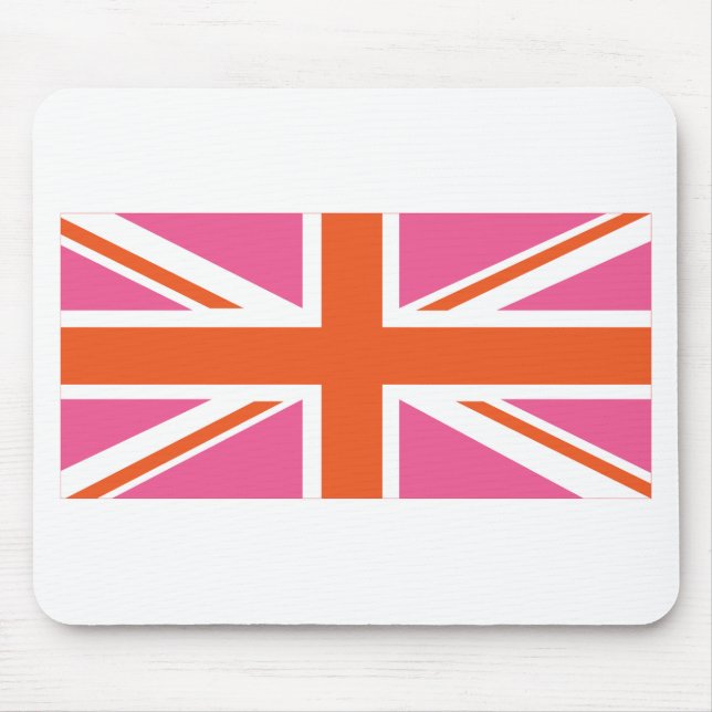 Mousepad Bandeira da União Rosa e Laranja (Frente)