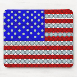 Mousepad Bandeira das bolas de golfe