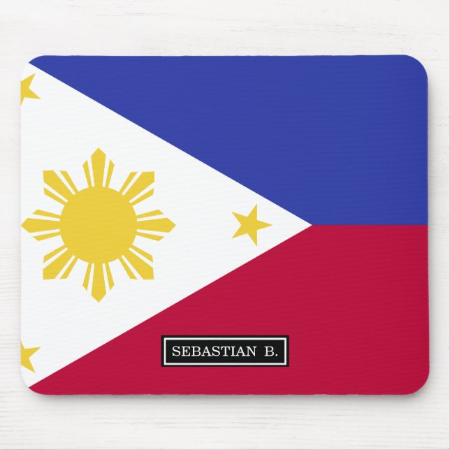 Mousepad Bandeira das Filipinas (Frente)