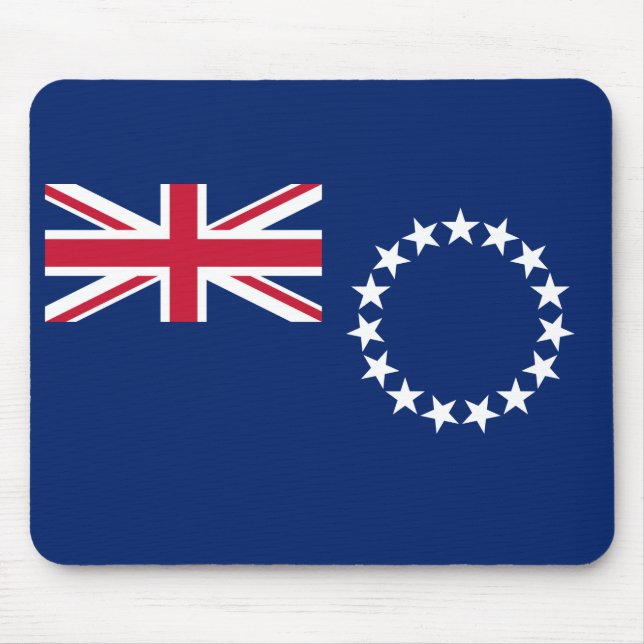 Mousepad Bandeira das Ilhas Cook (Frente)