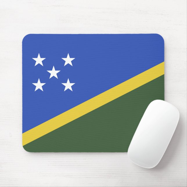 Mousepad bandeira das Ilhas Salomão (Com mouse)