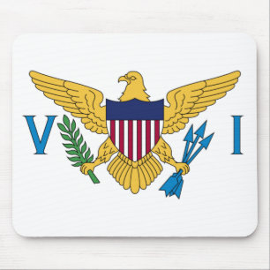 Mousepad Bandeira das Ilhas Virgens dos Estados Unidos