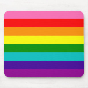 Mousepad Bandeira das listras do original 8 do orgulho gay