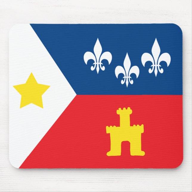 Mousepad Bandeira de Acadiana Cajun (Frente)