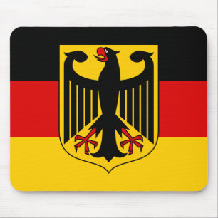 Mousepad Bandeira de Alemanha com crista