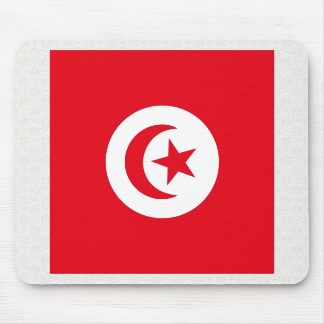 Mousepad Bandeira de alta qualidade de Tunísia (Frente)