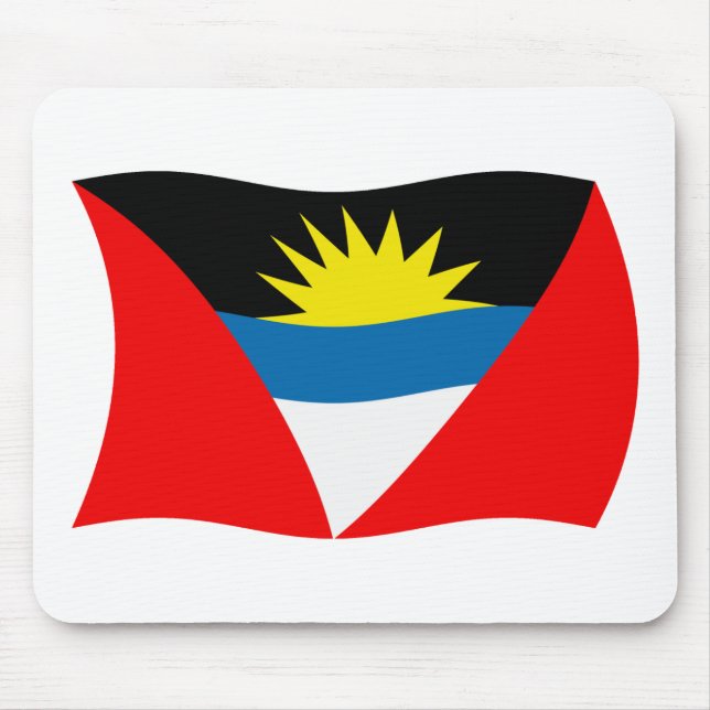 Mousepad Bandeira de Antígua e Barbuda (Frente)