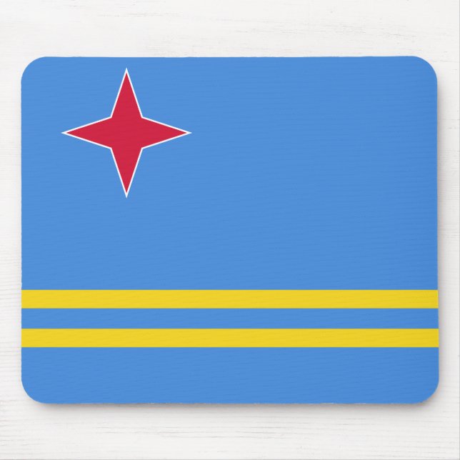 Mousepad Bandeira de Aruba (Frente)