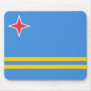Mousepad Bandeira de Aruba Patriótica