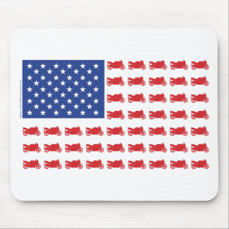 Mousepad Bandeira de bicicleta desportiva patriótica
