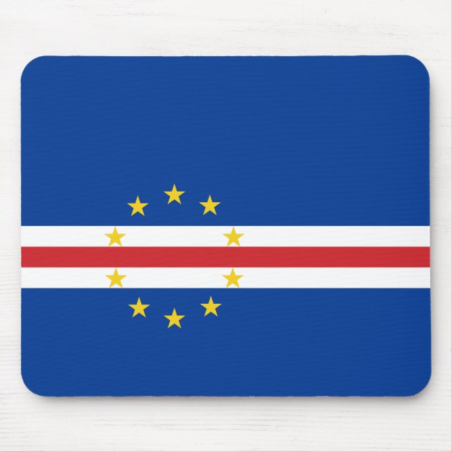Mousepad Bandeira de Cabo Verde (Frente)