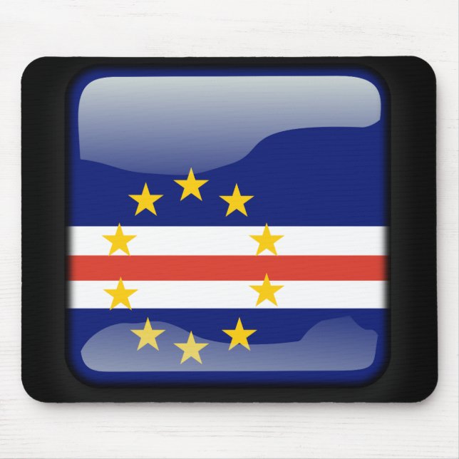 Mousepad Bandeira de Cabo Verde (Frente)