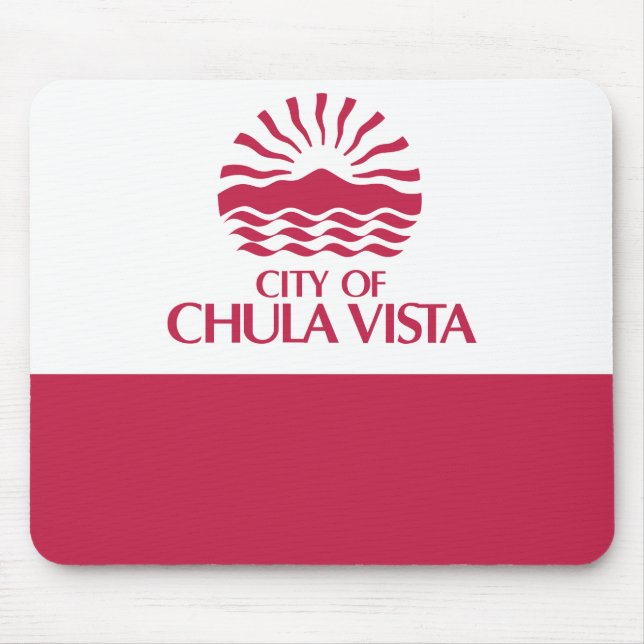 Mousepad Bandeira de Chula Vista, Califórnia (Frente)